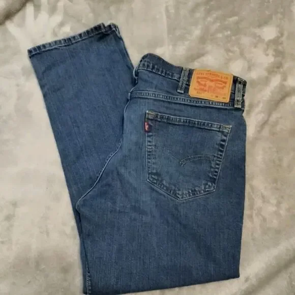 Levi 511 Mens Jeans Size 38 X 30 Blue Denim - Picture 1 of 10